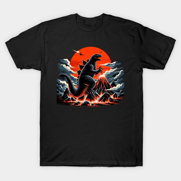 Godzilla T-Shirt by Rizstor